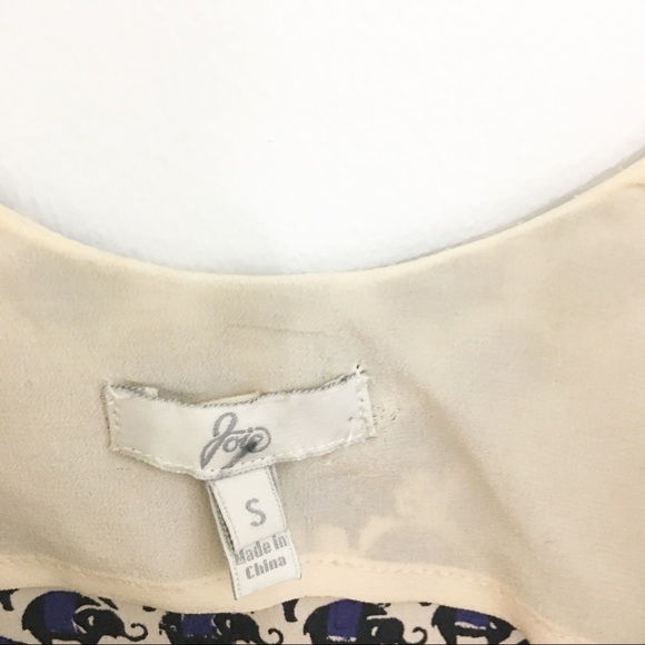 Joie Dawna Elephant Print Dress 100% Silk Small - Picture 4 of 7